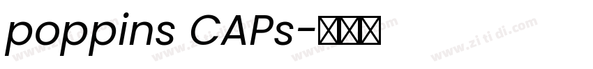 poppins CAPs字体转换